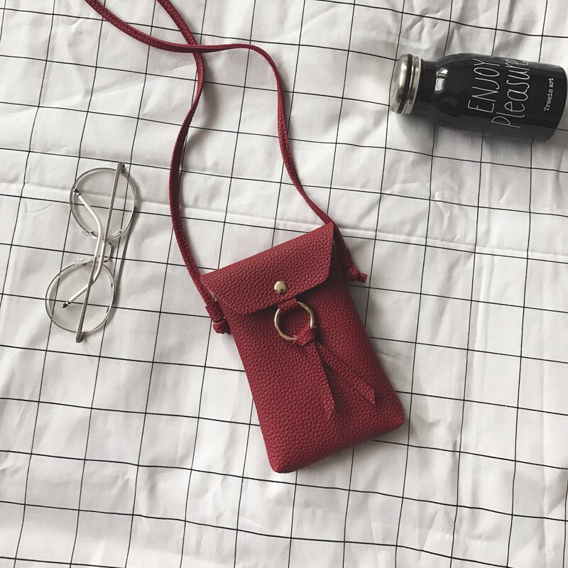 Kvinder lille skuldertaske pung mobiltelefon taske mini mønt crossbody taske