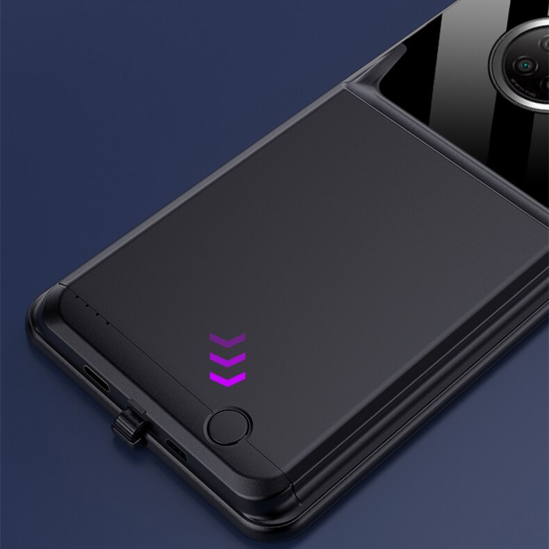 10000 mah Battery Case For Xiaomi Redmi Note 9 5G Note 9 Pro 5G Phone Cover Smart Power Bank Note 9 5G Charger Case