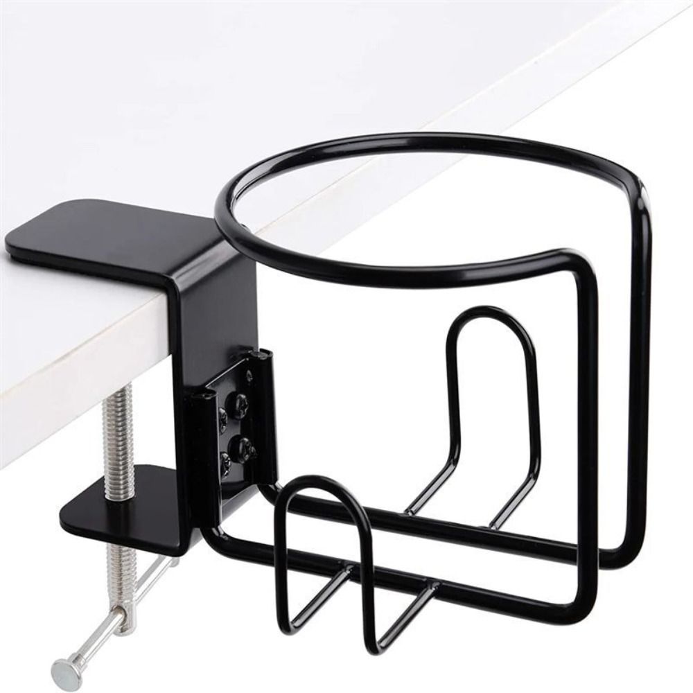 Metal Clip-on Table Cup Holder, Drink Holder, Grande Tabletop Cup Holder, Table Cup Holder
