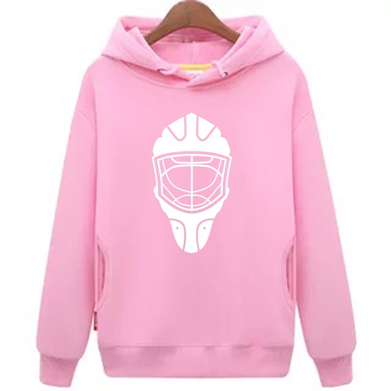 Coldindoor goedkope unisex roze hockey hoodies Sweatshirt met een hockey masker voor mannen & vrouwen