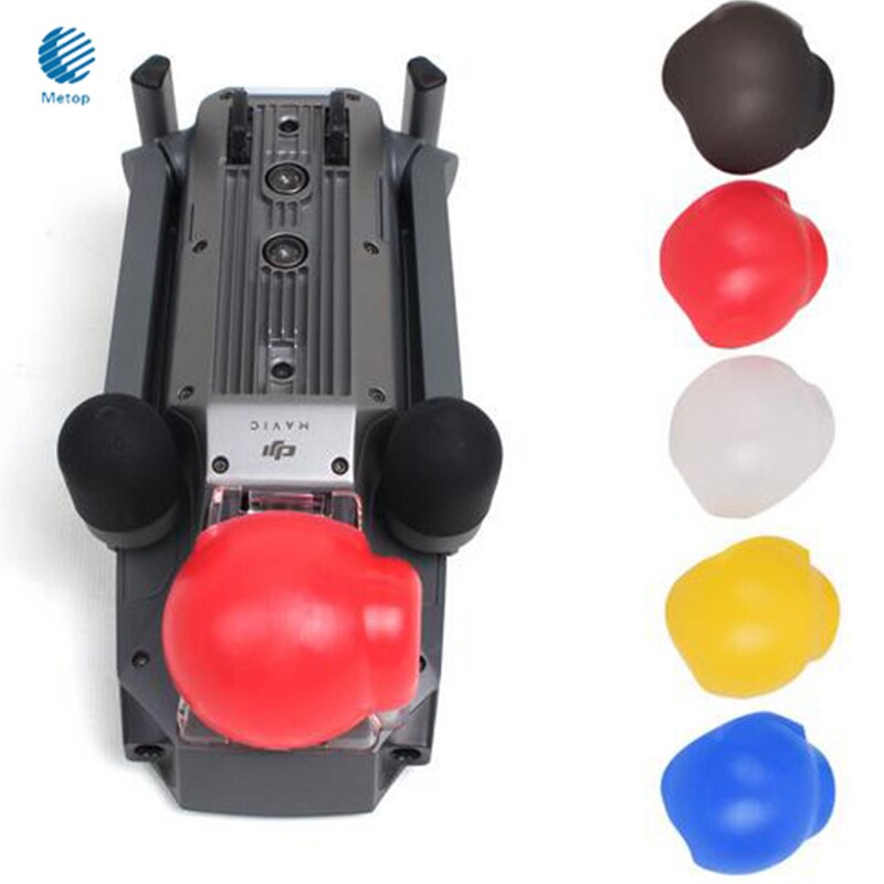 Dji mavic pro / platin gimbal vagt kamera linsedæksel silikone beskyttende dæksel hætte 5 farver dji mavic pro tilbehør
