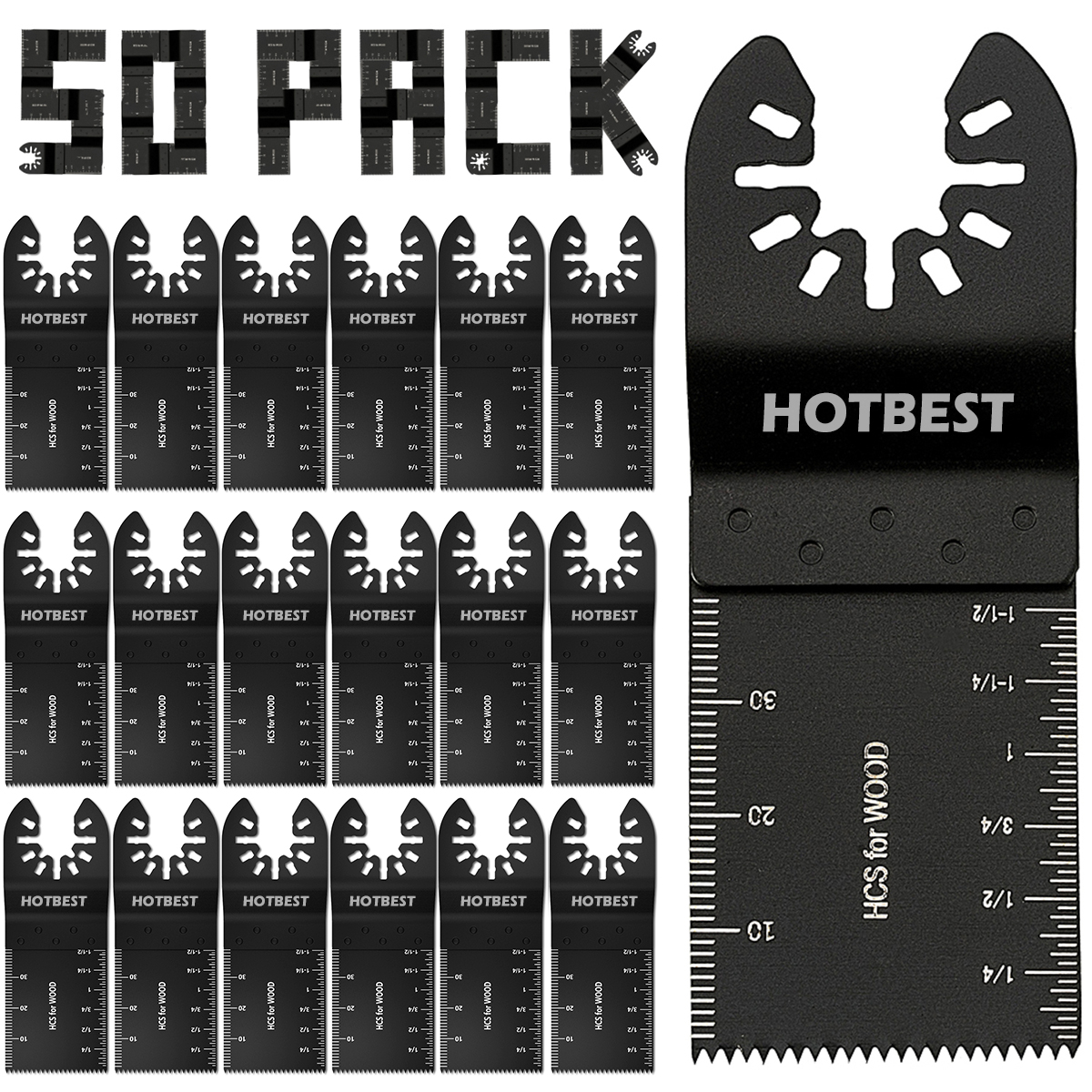 Multitools Messen Oscillerend Zaagblad Multifunctioneel Zaagblad Vernieuwer Snijblad Voor Hout Metaal Snijgereedschap Accessoires: Black