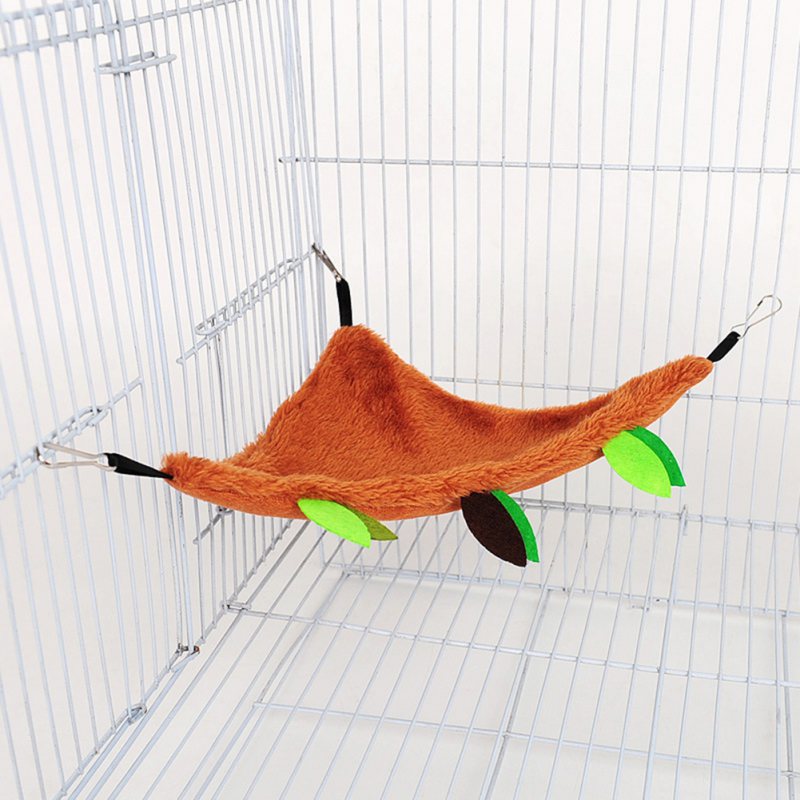 Hamaca para hámster para mascota pequeña, nido de animal doméstico, túnel de hoja de bosque, Totoro, conejillo de indias, ardilla, jaula cálida, casa de juguete