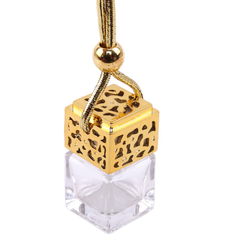 auto bil hengende parfyme anheng duft luftfrisker tom glassflaske dekorasjon ornament bil tilbehør interiør