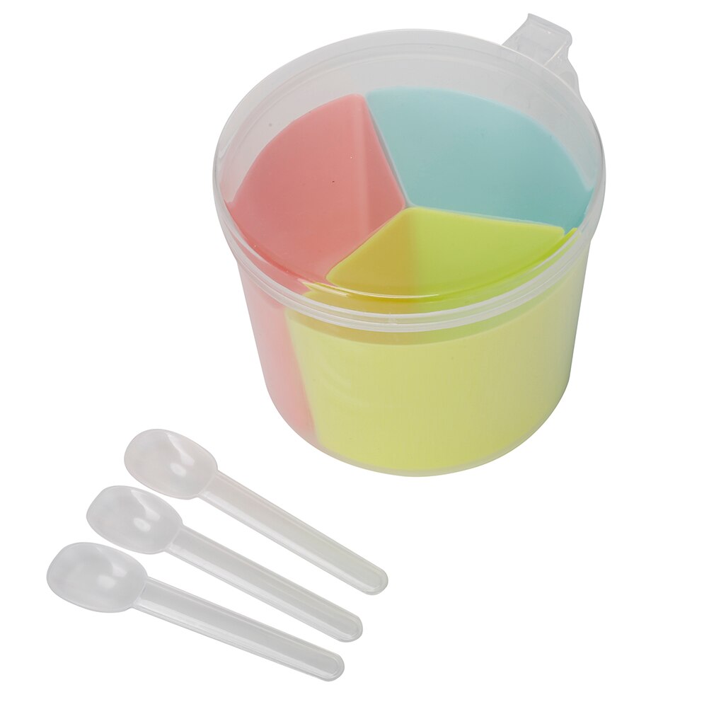 Organizer Opslag Koffie Thee Suiker Container Pot Verzegelde Blikken Draagbare 3 Grid Keuken Kruiden Keramische Doos Met Lepel