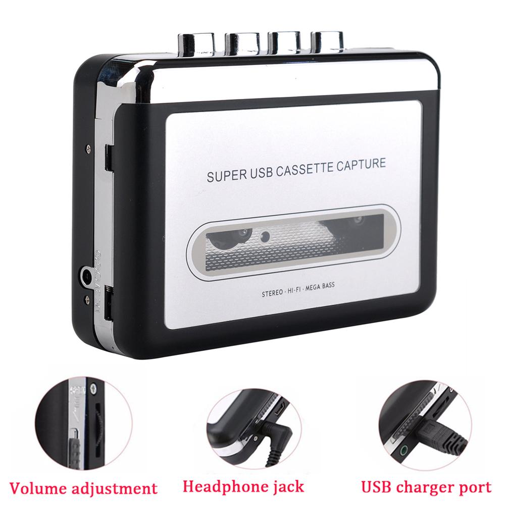 Cassette Speler Cassette Te Mp3 Converter Capture Audio Music Player Converteren Tape Cassette Op Tape Naar Pc Laptop Via Usb