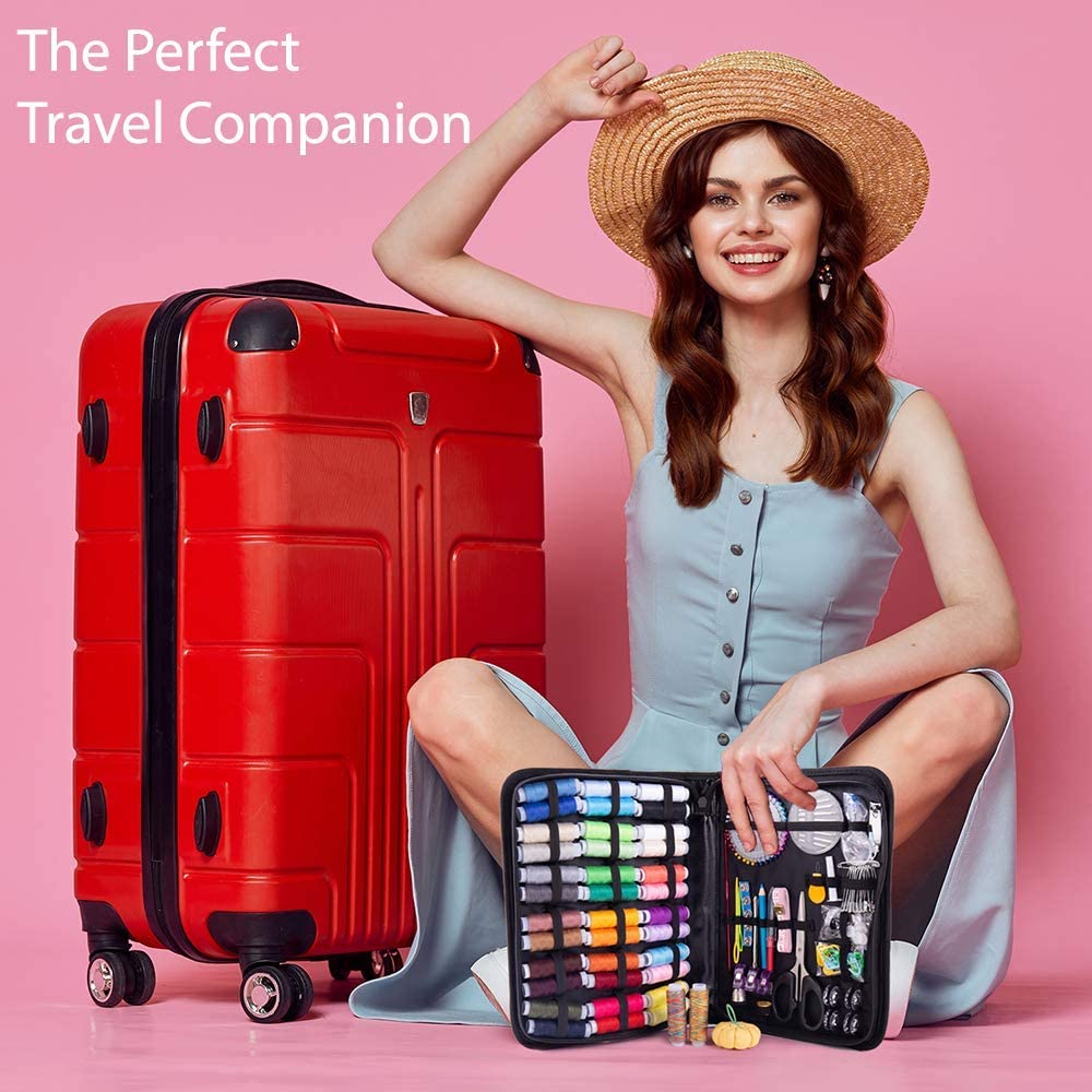 Sewing Kits DIY Apparel Multi-function Sewings Tools Accessory Box Set for Hand Quilting Stitching Embroidery Thread Fabric