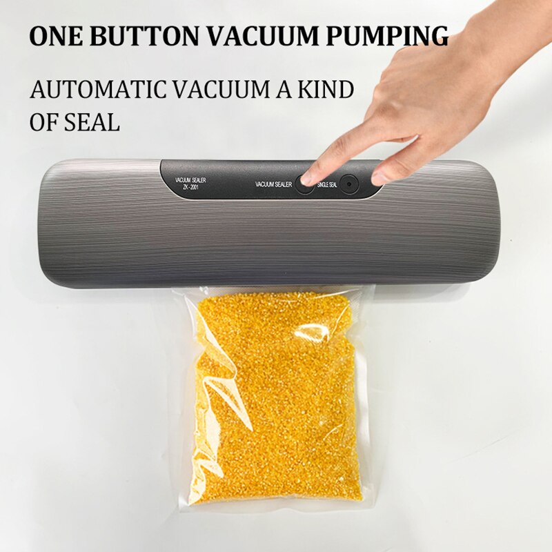 Food Vacuum Sealer Verpakking Rolls Vacuüm Zakken Voor Keuken Opslag Vacuüm Verpakking Machine Naadlasmachines Huishoudelijke Hotsale