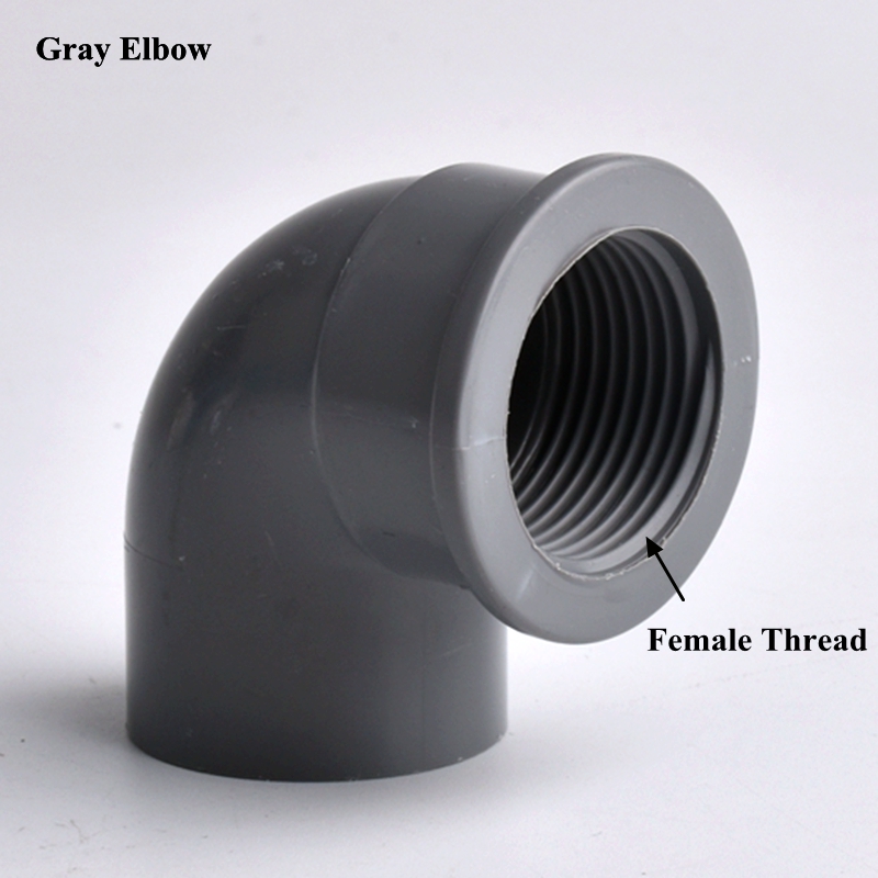 1/2 "3/4" 1 "Binnendraad Tot 20-32mm PVC Elleboog Pijp Connector Eindkap, aquarium Aquarium Tuin Watering Tee Buis Gezamenlijke Fittings: Rood / 1''