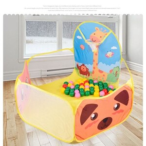 Drei Farbe faltbare Lustige Kinder Kinder Spielen Zelt Pit Pool-Spiel Kinder Spielen haus Set Spielzeug Baby kinder lodge: yellow