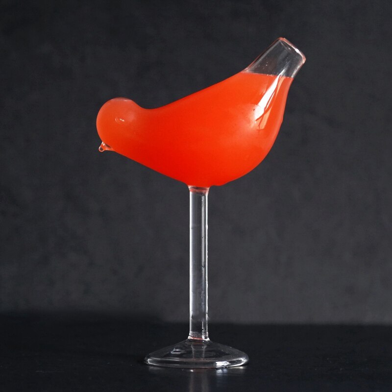 NHBR-150Ml Creatieve Vogel Vorm Cocktail Goblet Glas Persoonlijkheid Moleculaire Gerookte Modellering Glas Fantasy Wijndrinkbeker