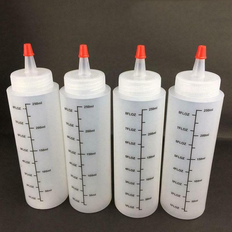 Botellas de condimentos para Squirt con escurridor, botellas de aceite de oliva con escurridor, Ketchup, Mustard, Mayo, para cocina, 250ML, 5 uds.