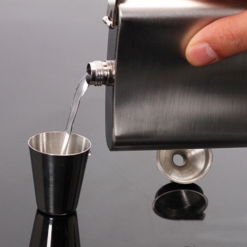 Mini Drinkware Alcohol Bottle Pocket Drinking Liquor Flask Portable Stainless Steel Hip Flask 7oz Wine Mug Wisky Bottle With Box