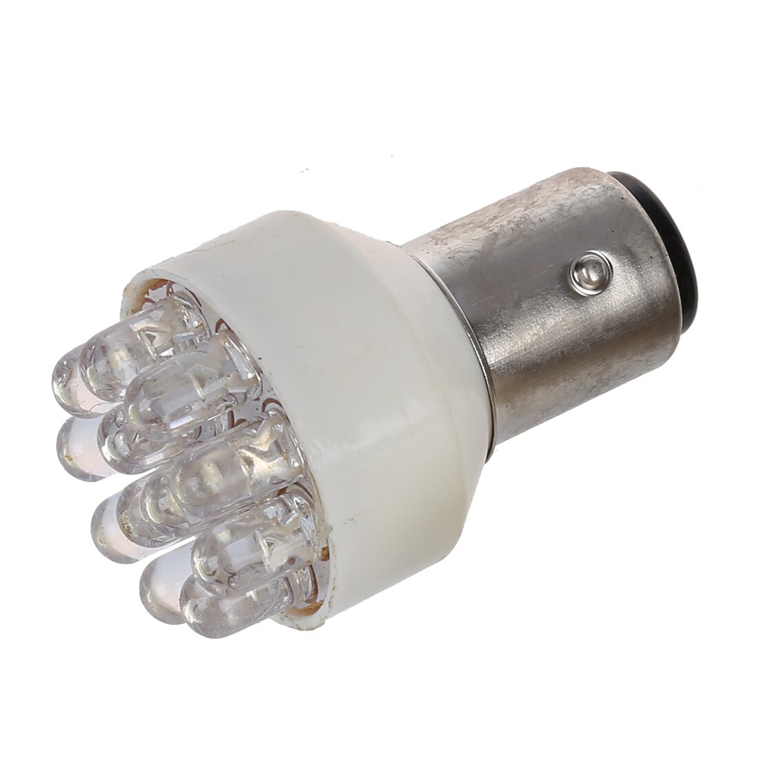 2 x BAY15D 1157 T25 12 LED Car Tail Stop Turn Signal Lights Bulbs White