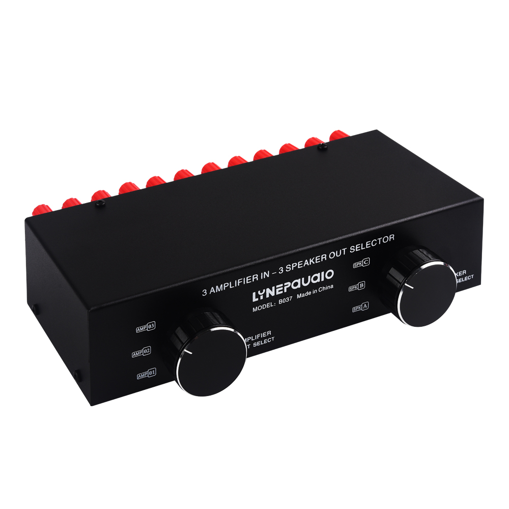 3 Input 3 Output power amplifier and speakers speaker speaker switch splitter 300W, without losing sound