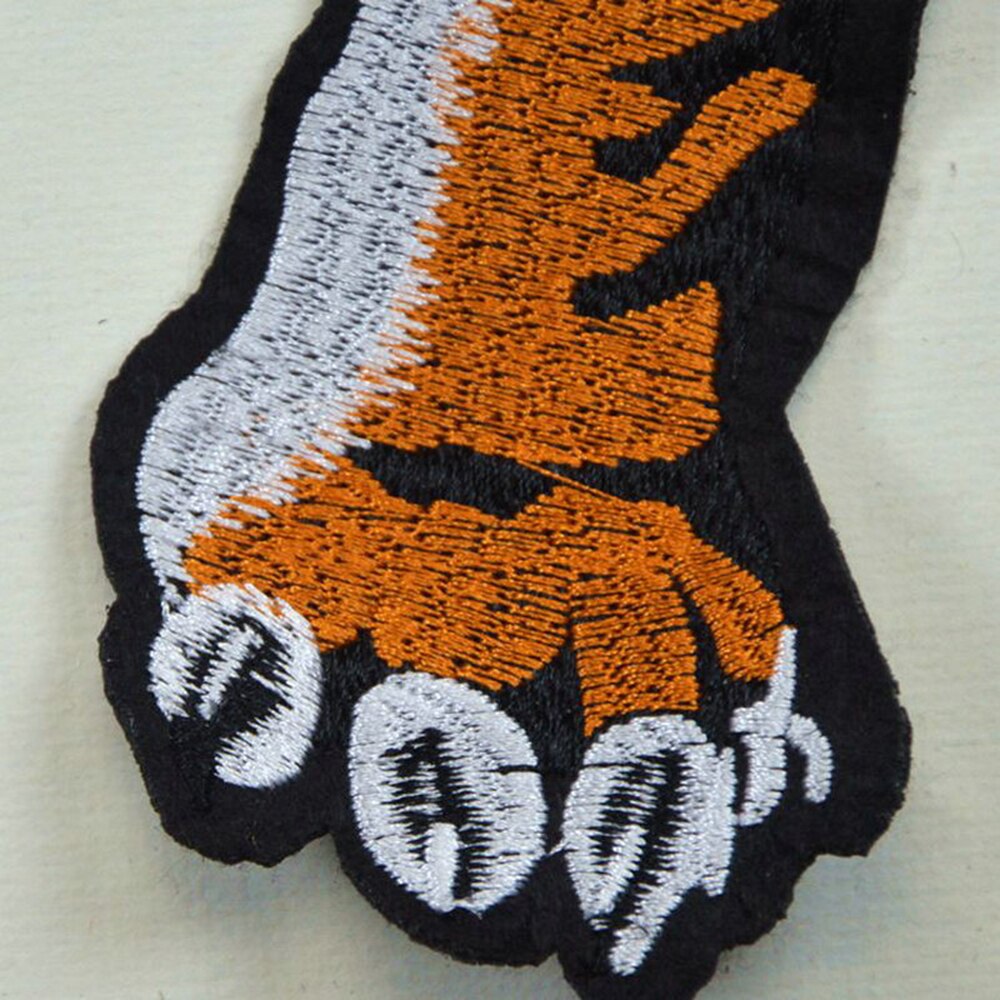 1 PC zwierząt rękojeść tygrysa naszywana aplikacja przyszyć na plastry na odzież DIY rękodzieło szycia naprawa akcesoria odzieżbyć winnym 33*17CM
