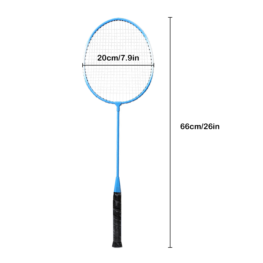 2 jogador conjunto de raquete badminton esportes ao ar livre indoor estudantes crianças prática raquete badminton com saco capa
