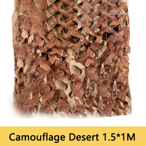 1.5*1M extérieur militaire Camouflage Net tactique armée Camouflage filet bâches de voiture tente chasse stores filet couverture dissimuler goutte Net: Desert