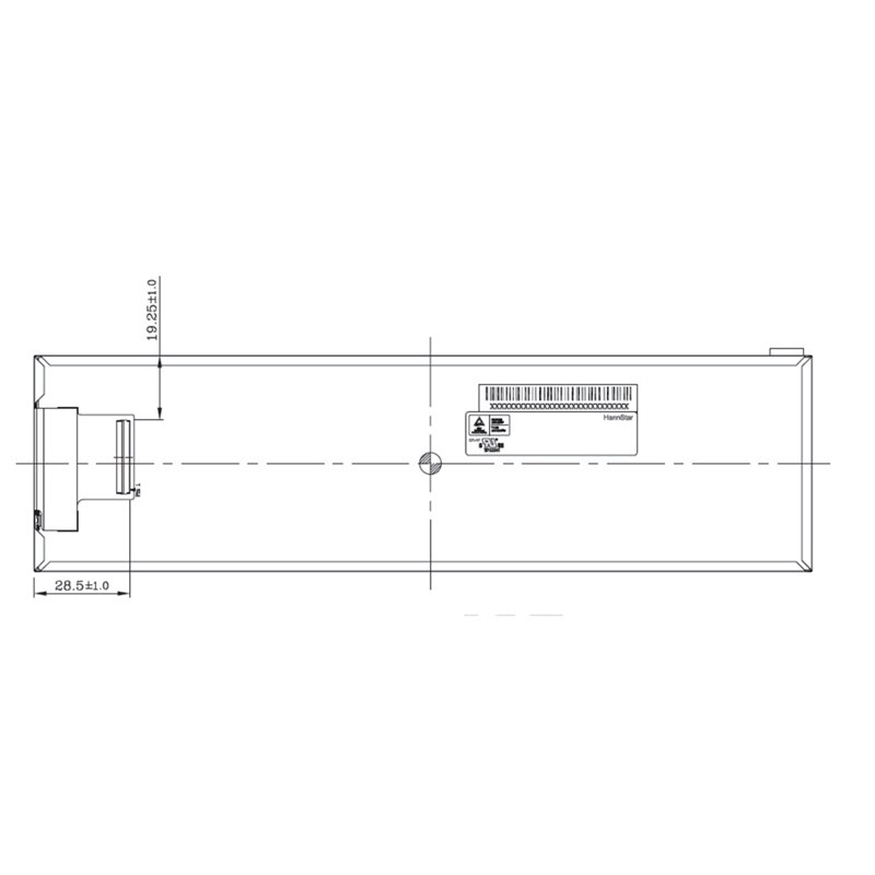 -8.8 Inch Long HSD088IPW1 HDMI TO MIPI 1920 x 480 Seconds Display