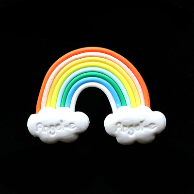 1 pcs birthday cake topper 3D rainbow star cake decoration for baby shower kids birthday party wedding favor supplies: 04