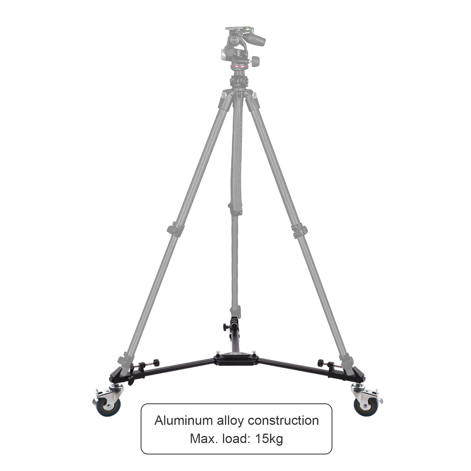 Andoer Statief Dolly Heavy Duty Fotografie Statief Base Stand Wielen Max. Belasting 15Kg Voor Camera Camcorder Studio Video Schieten