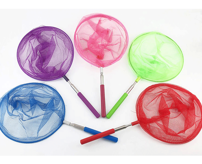 5Pcs Kinderen Intrekbare Vlinder Visnet Insect Uitbreidbaar Klamboe Voor Kinderen En Volwassenen In Outdoor Speelgoed