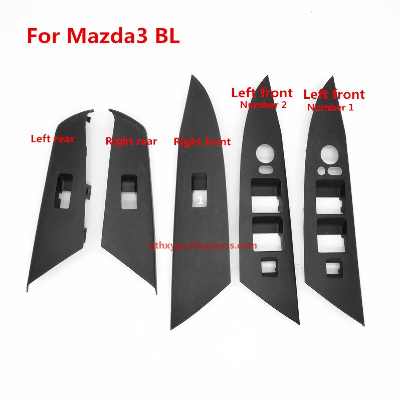 Window regulator switch panel Glass elevator switch trim panel upper cover for Mazda 3 BL BBM4-68-4L1 4L6 BBM4-68-5L1 BBM4685L6