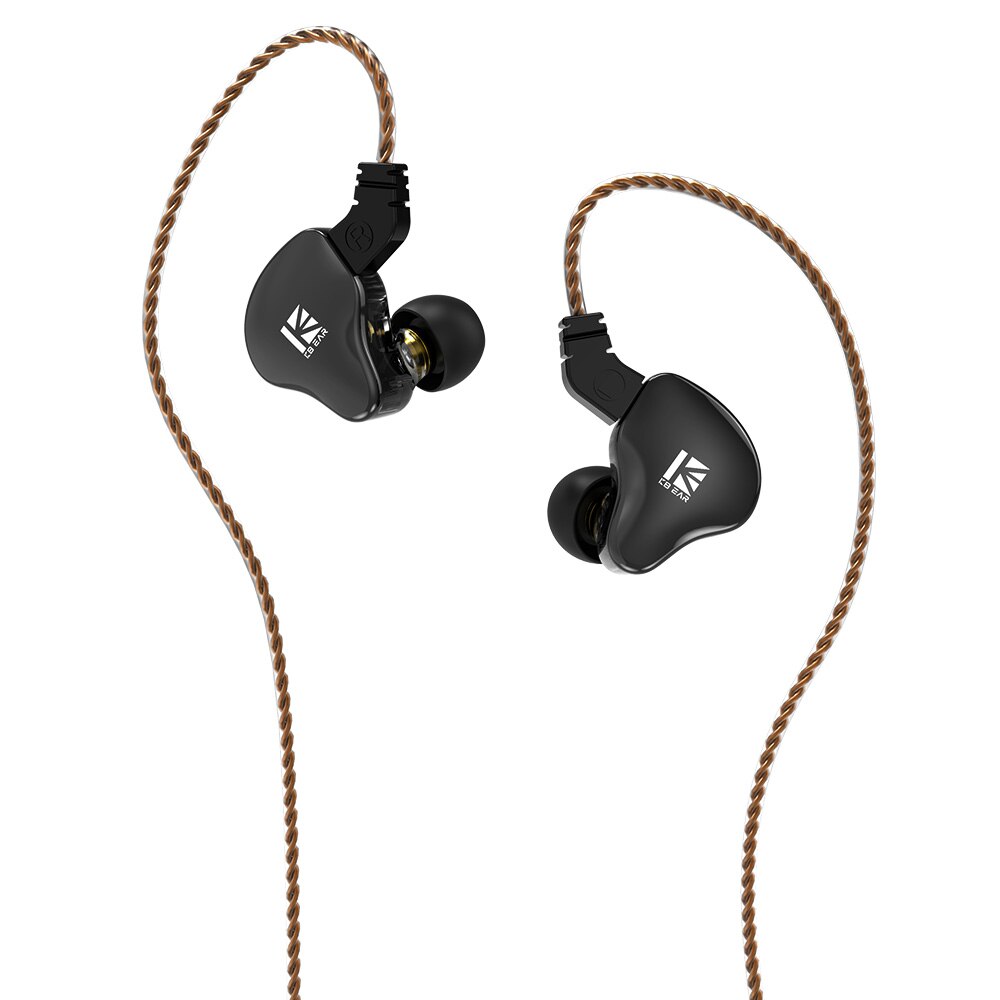 AK KBEAR S1 Bluetooth 5.0 Sports Bluetooth Upgrade Cable Wireless Headset Mate for KBEAR KS2 KB04 KB06 TRI I3: Black no mic