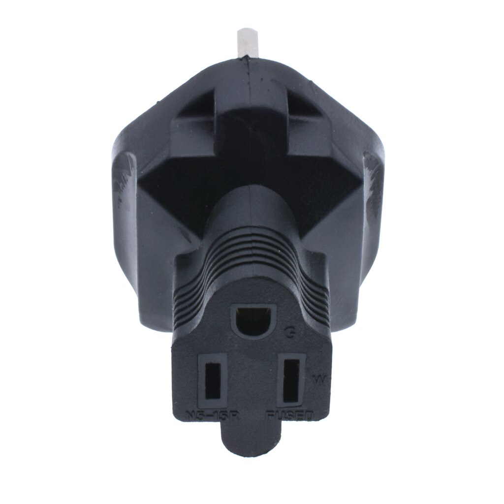 UK to NEMA 5-15R AC Conversion plug, BS-1363 TO NEMA 5-15R,13A/250V,With fuse Fused portable Plug Adapter
