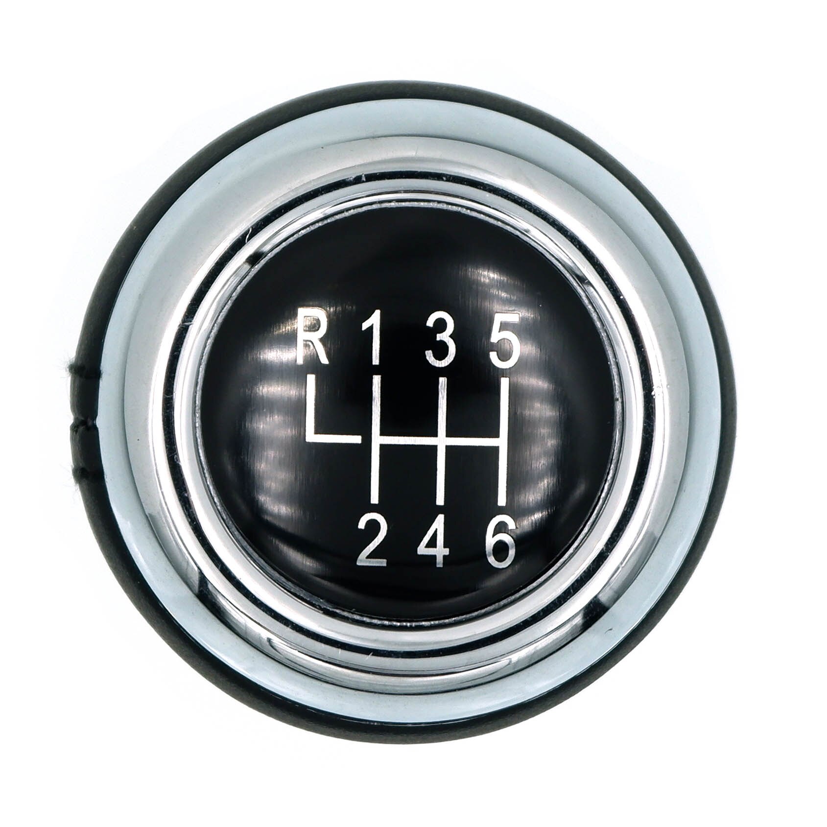 6 Speed Pookknop Pu Leer Geschikt Voor Mini Cooper R55 R56 R57 R58 R59 R60 R61 Zwart