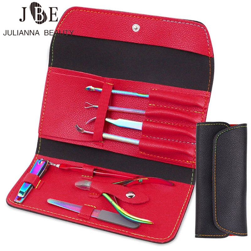 4/8Pcs Nail Tools Sets Steel Nail Clippers Pedicure Kit Multifunctional Portable Manicure Cutter Nail