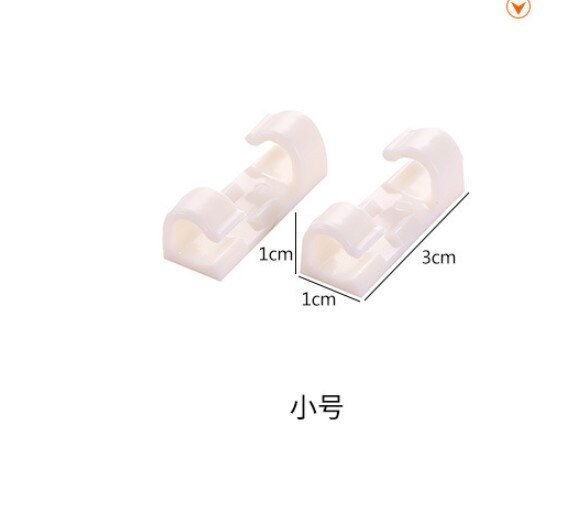 40 Pcs Abs Zelf Stick Wire Cable Cord Clips Klem Elektrische Tafel Organizer Holder Wall Tidy Organizer Houder