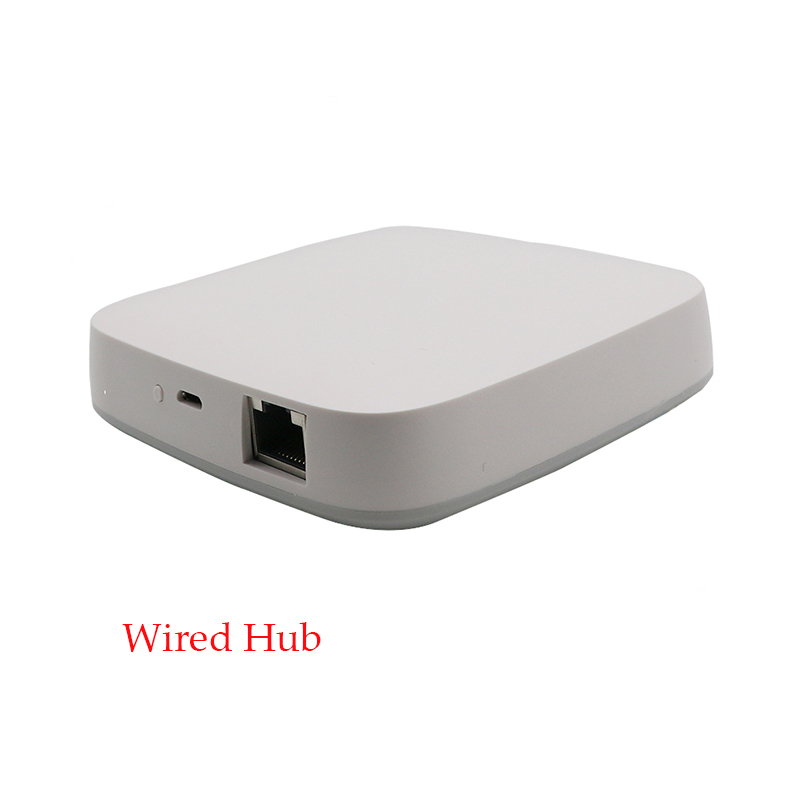 Réveil intelligent WiFi avec lumière, réveil, réveil, 7 couleurs, avec Tuya ZigBee Hub 3.0, fonctionne avec Alexa Google Home: Wired Hub