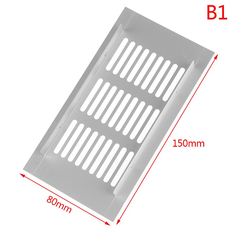 Aluminum ventilation mesh Multipurpose vent Rectangular wardrobe ventilation hole cabinet Shoe cabinet bookcase ventilation mesh: B1