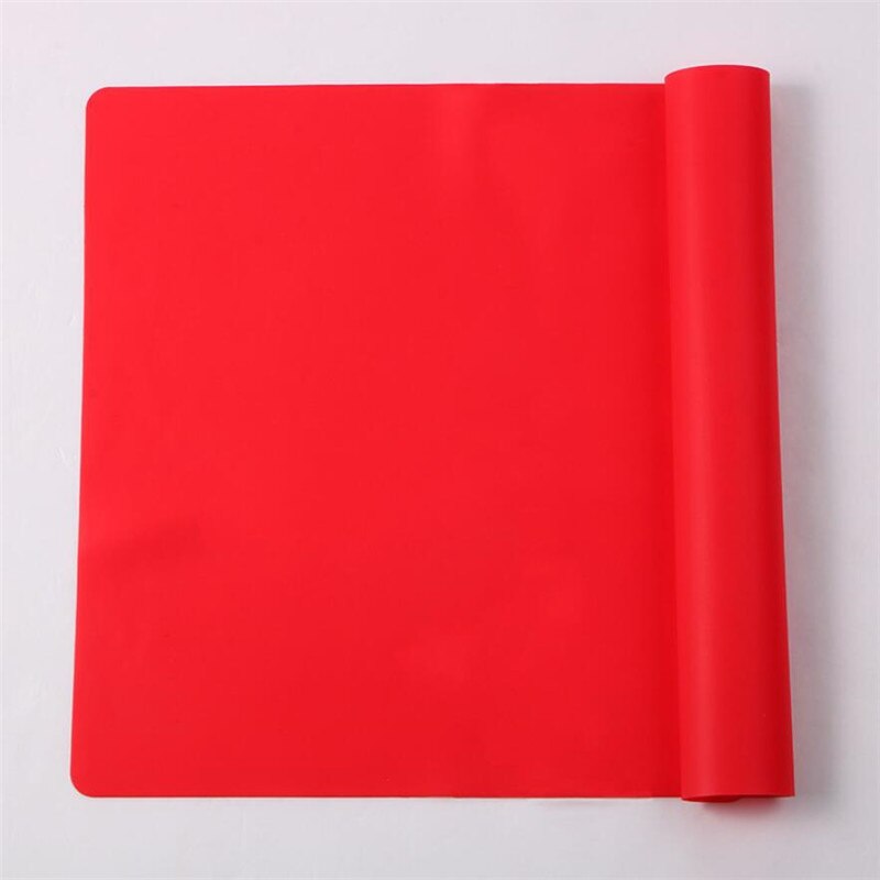 Silicone Pad Baking Mat Sheet Extra Large Baking Mat for Rolling Dough Pizza Dough Non-Stick Maker Holder Kitchen Tools: Red