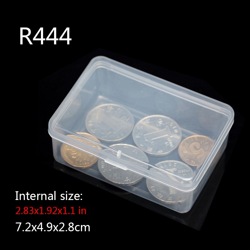 Mini Boxes Rectangle Clear Plastic Jewelry Storage Case Container Packaging Box for Earrings Rings Beads Collecting Small Items: r444