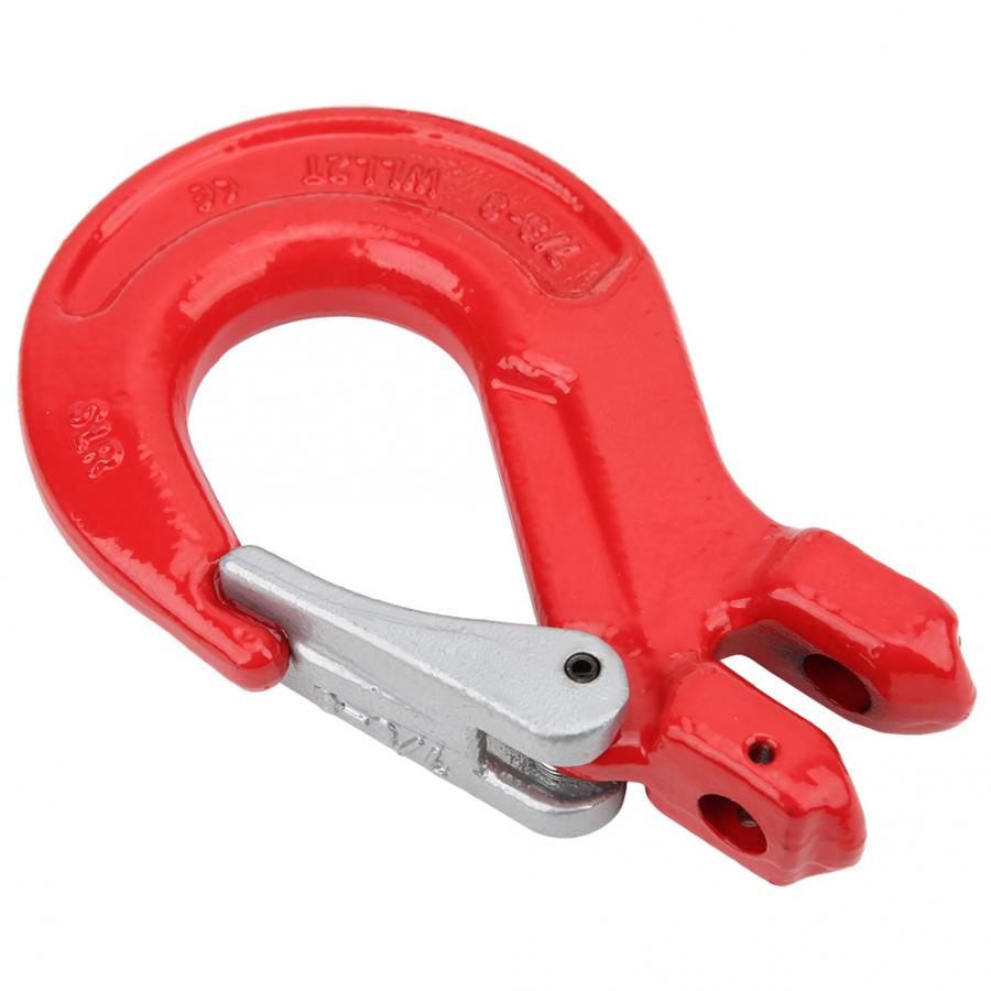 2T Lifting Hook Alloy Steel Goat Horn Lifting Hook with Safety Latch Crane Hoist Hook for Ship Construction