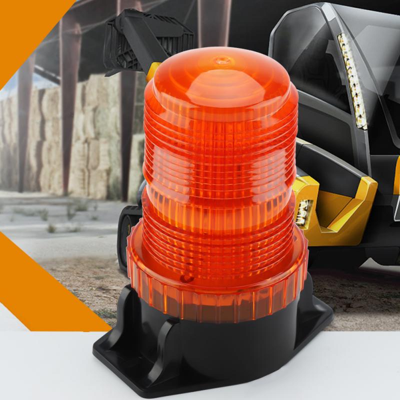 DC10-110V 15W LED Flashing Light Rotating Beacon Forklift Warning Strobe Car Truck Emergency Warning Light Signal Indicator Lamp