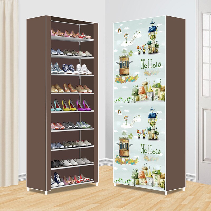 Multi-layer Shoe Rack Easy To Assemble Shoe Rack Portable Space Saving Household Furniture Shoe Rack Storage Rack Shoe Cabinet: A5