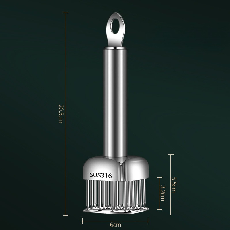 Kjøkkenmør kjøttnål yrke matlaging kjøttmørner løs kjøttnål svinekotelett biff hammer: Svart