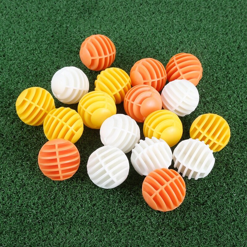Bolas de Golf espaciadoras, 6 piezas, 42mm, práctica de entrenamiento para Golfista, principiantes, Swing Hit, interior y exterior, bolas de práctica de entrenamiento huecas de plástico