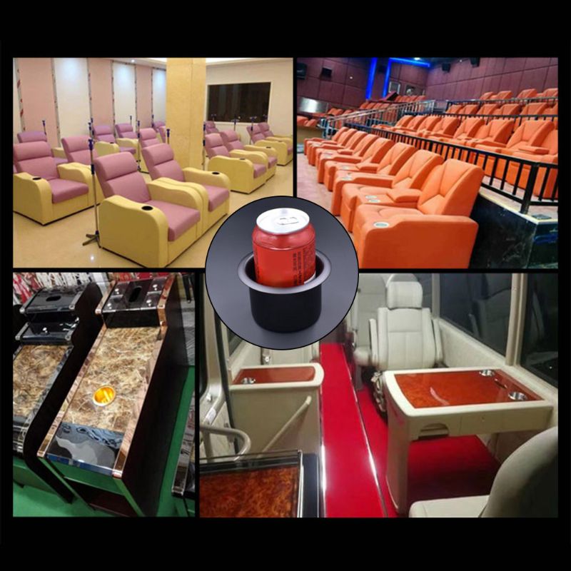 4Pcs Black Boot Plastic Beker Drinken Kan Houder Voor Boot Marine Rv Sofa Universele E7CA