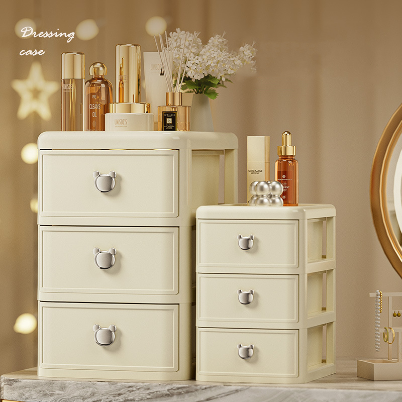 Mini skrivebordsopbevaringsboks skuffestil smykker papirvarer tape diverse varer kasse bog skrivebord kompakt opbevaringsbeholder