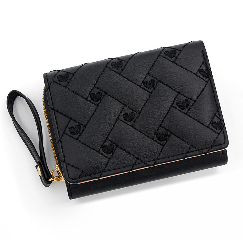 Portfele dla kobiet Kawaii Cute Wallet Luxury Designer Lady Wallet Pink Purse Womens Wallet Small Women Leather Wallet Coin Purse: Beżowy