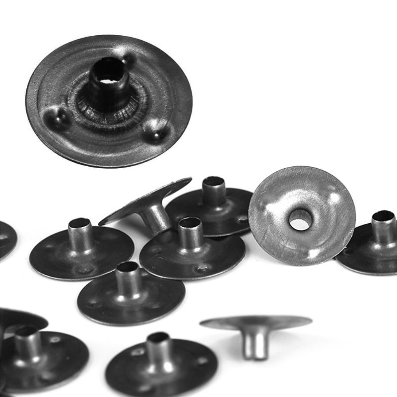 100 Pcs Durable Waxed Candles Making Metal Wick Sustainers Carry Holders Tabs Tool Craft DIY