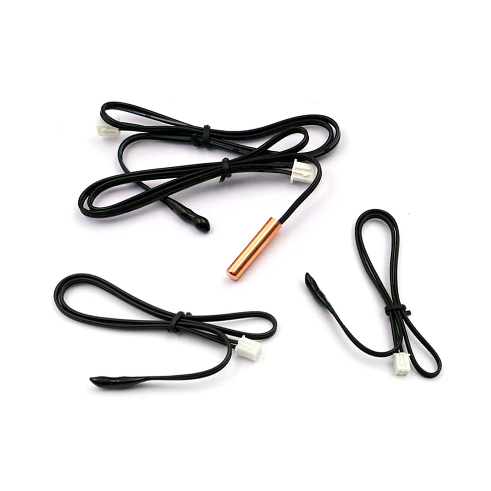 5PCS Klimaanlage Temperatur Sensor 5K 10K 15K 20K 25k 50K Klimaanlage Rohr Sensor gummi Kopf Kupfer Kopf