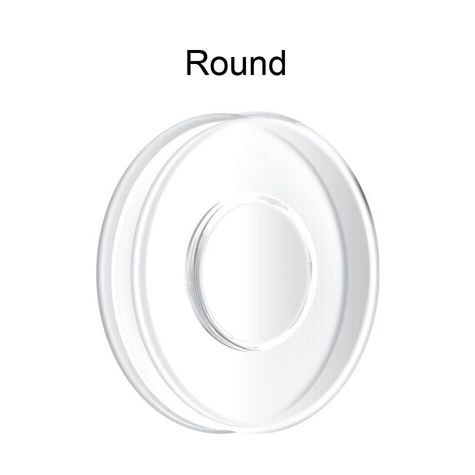 Magic Nano Stickers Voor Pad Muur Siliconen Stickers Voor Keuken Gel Pasta Auto Telefoon Houders Geen Spoor Magic Casual Plakken universele: Round