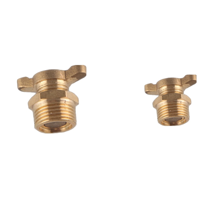 2 stk luftkompressor  pt 1/4 &quot; 3/8 &quot; rent kobber vand afløbsventil gastank lille pumpe afløbsventil luft kompressor vand afløbsskrue