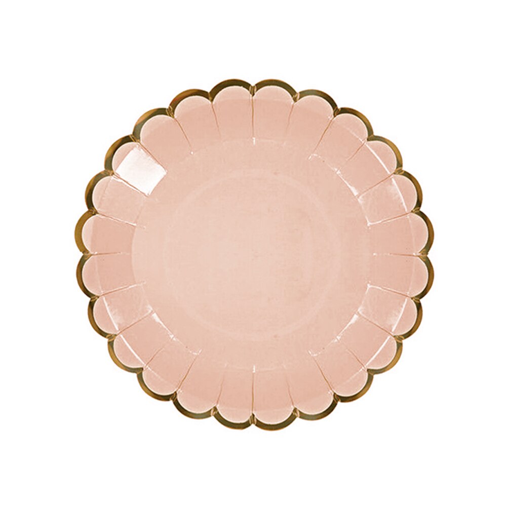 Event Disposable Plate Set Cups Dessert Dinner Tableware Holidays Paper Wedding Party Birthday With Napkin Dinning Room Home