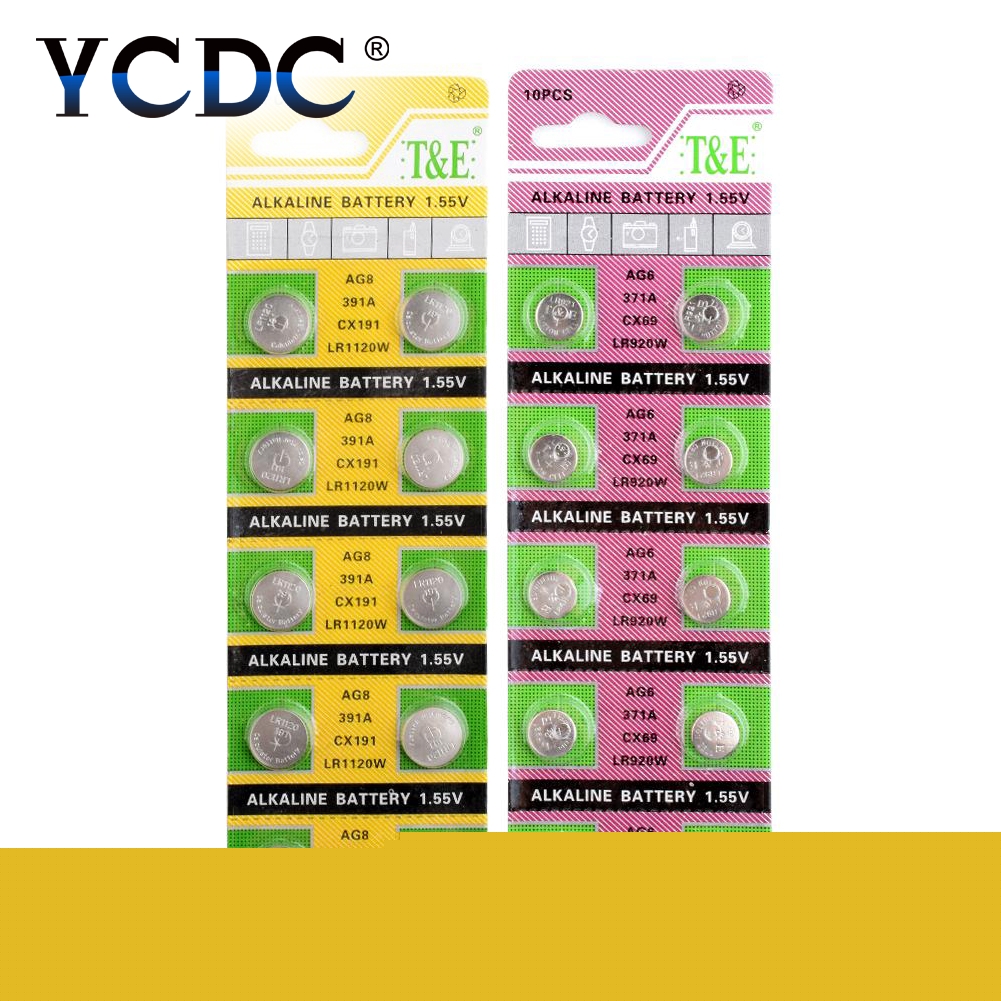 AG0 AG1 AG2 AG3 AG5 Pro Watch Battery 10 Pcs 1.55V AG4 ag4 377a 377 lr626 sr626sw sr66 lr66 Alkaline Batteries Button Cell Coin